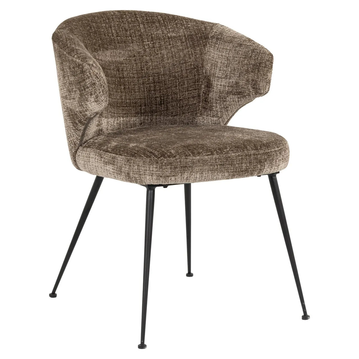 Richmond Interiors Xandra Desert Stone Chenille Dining Chair
