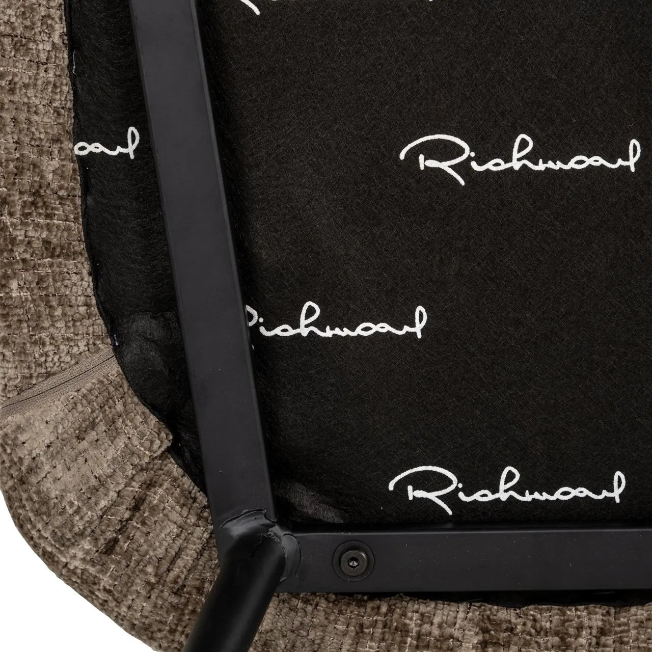 Richmond Interiors Xandra Desert Stone Chenille Dining Chair