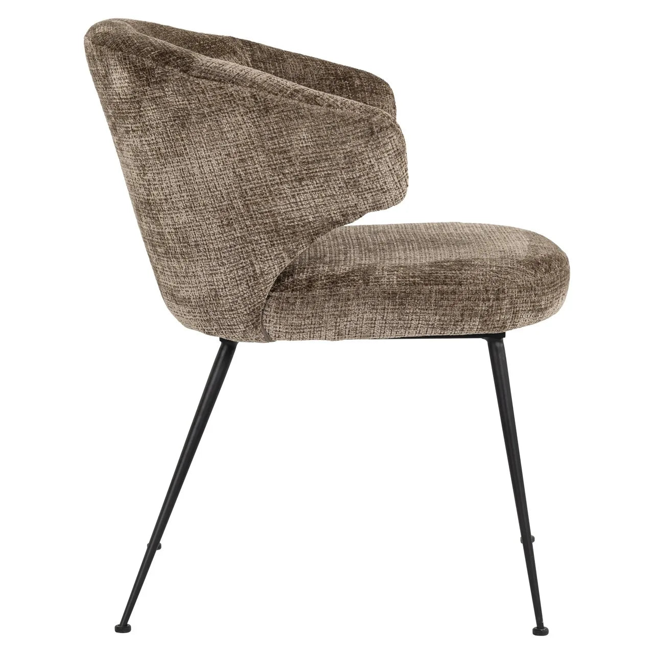 Richmond Interiors Xandra Desert Stone Chenille Dining Chair