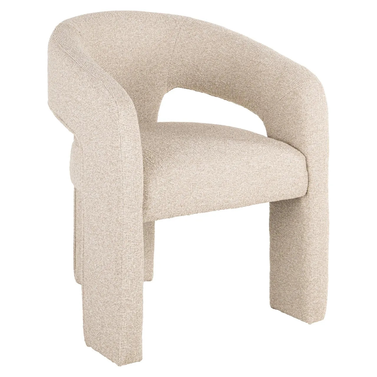 Richmond Interiors Belle Taupe Boucle Tripod Dining Chair