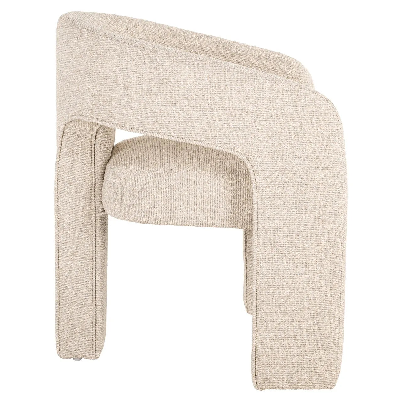 Richmond Interiors Belle Taupe Boucle Tripod Dining Chair