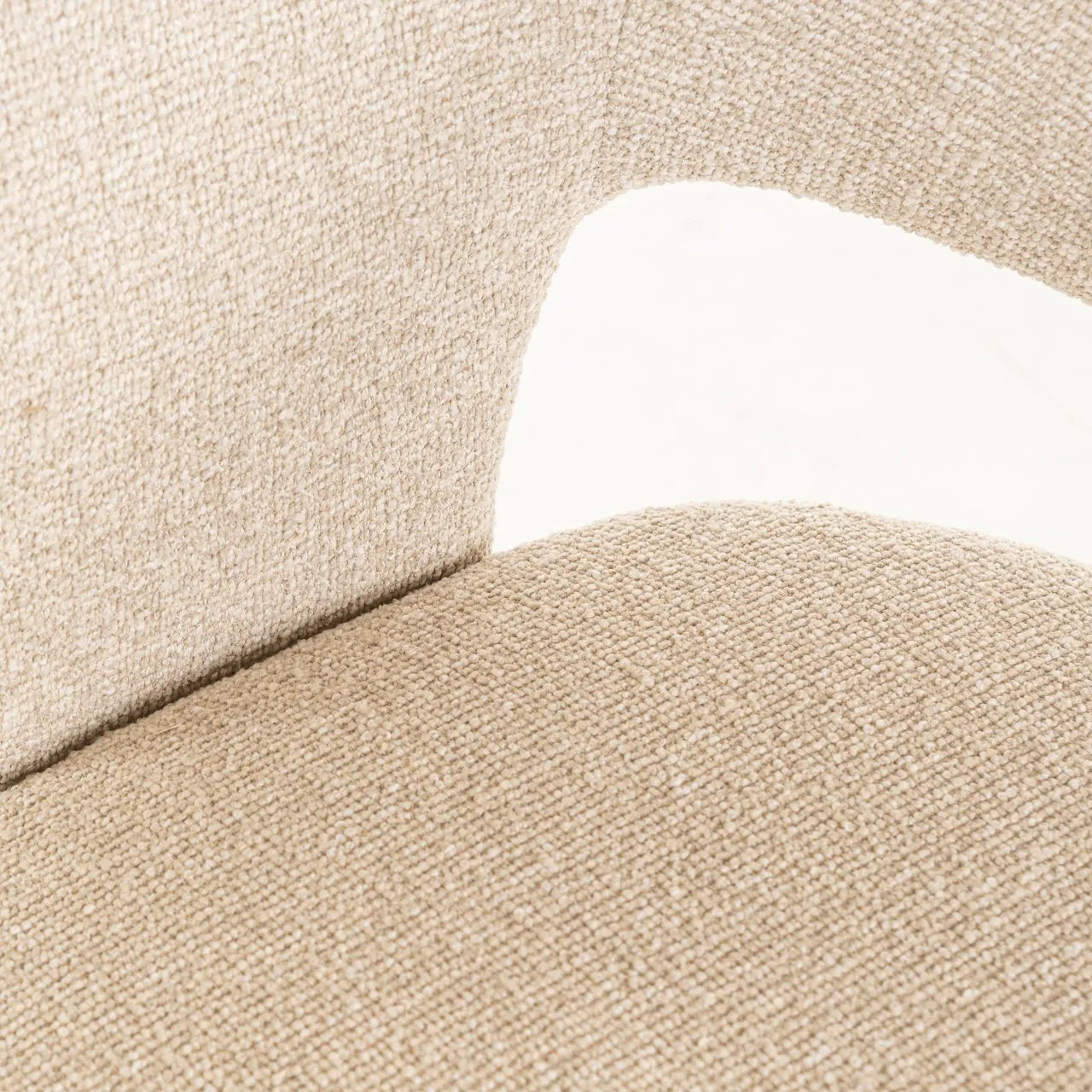 Richmond Interiors Belle Taupe Boucle Tripod Dining Chair
