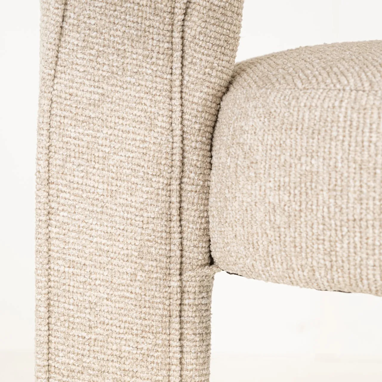 Richmond Interiors Belle Taupe Boucle Tripod Dining Chair