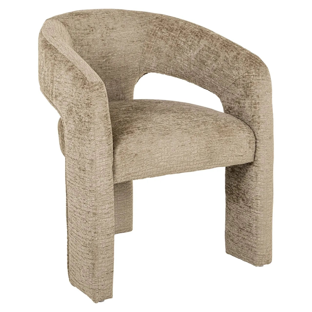 Richmond Interiors Belle Desert Taupe Chenille Tripod Armchair