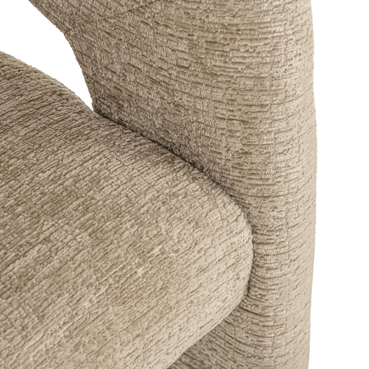 Richmond Interiors Belle Desert Taupe Chenille Tripod Armchair