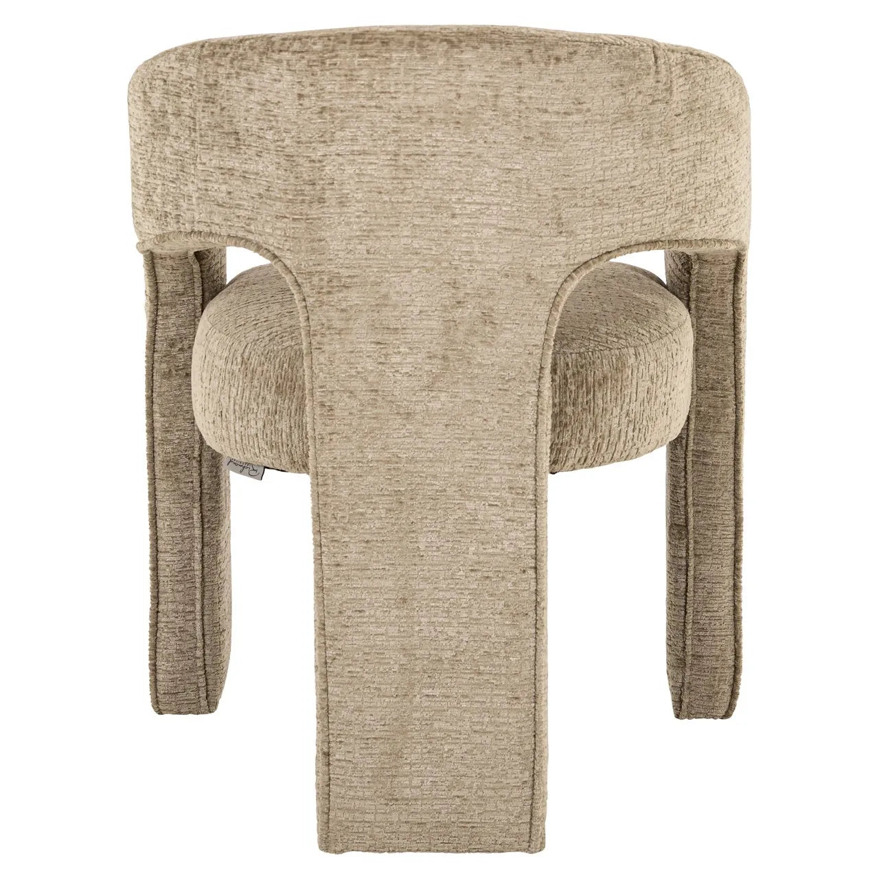 Richmond Interiors Belle Desert Taupe Chenille Tripod Armchair
