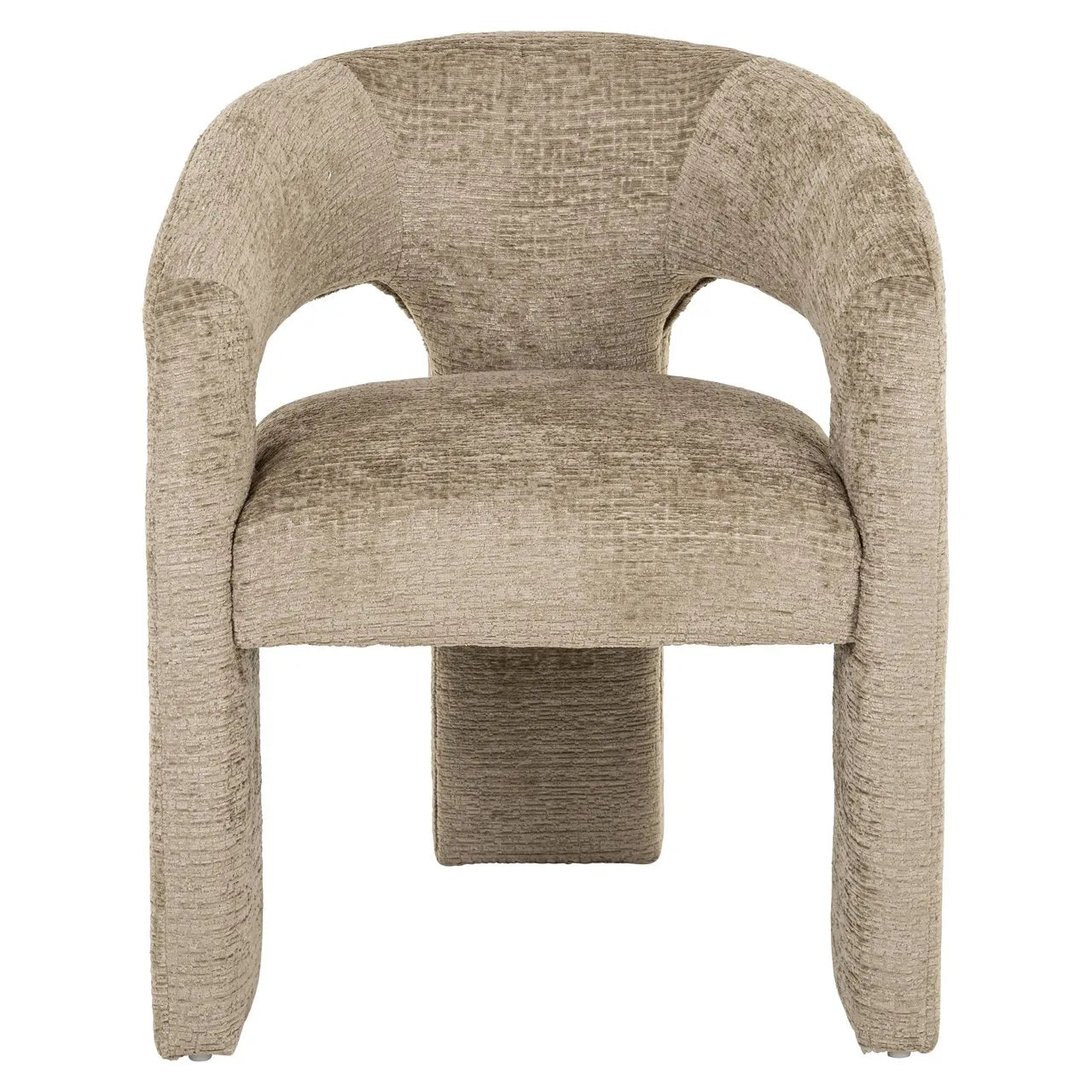 Richmond Interiors Belle Desert Taupe Chenille Tripod Armchair