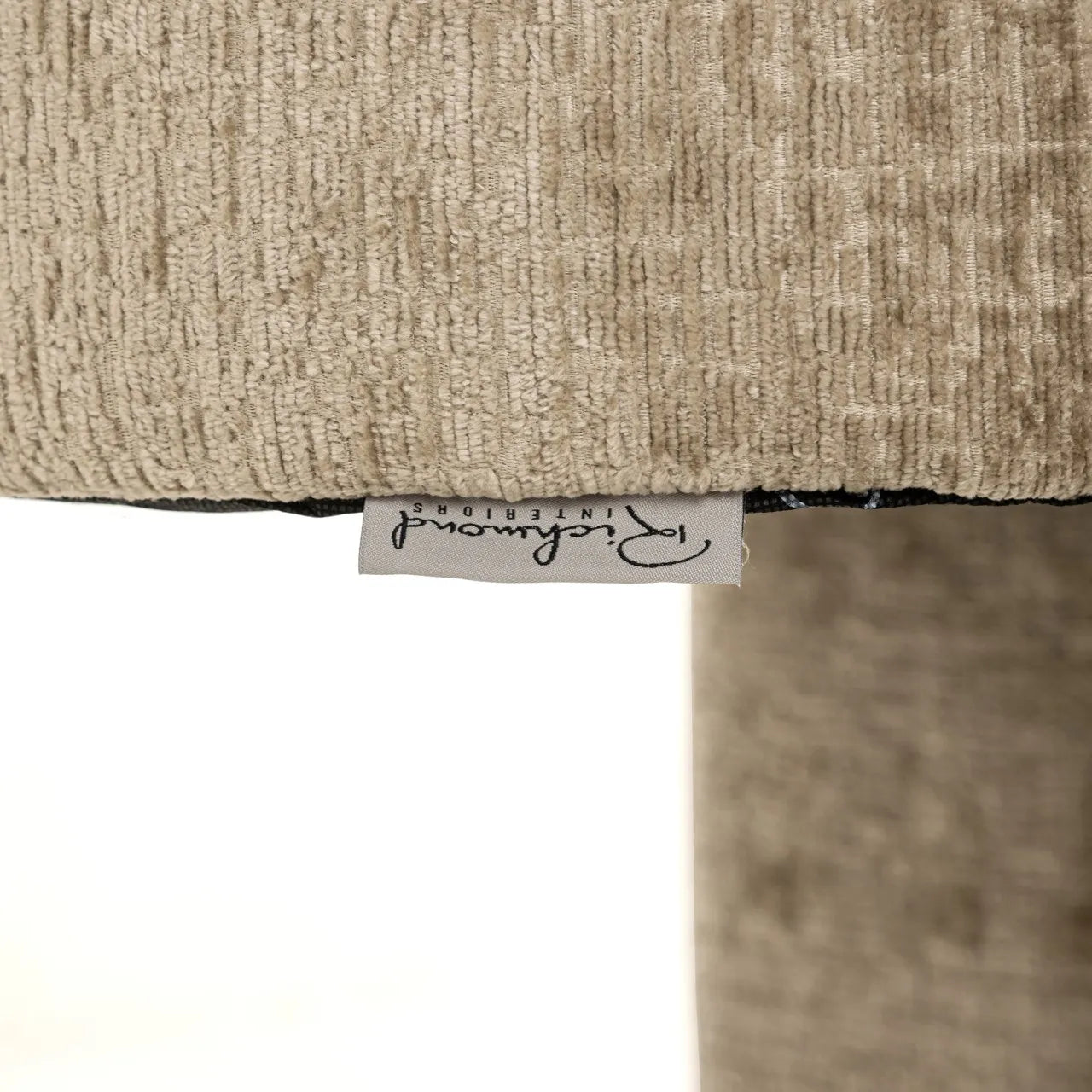 Richmond Interiors Belle Desert Taupe Chenille Tripod Armchair