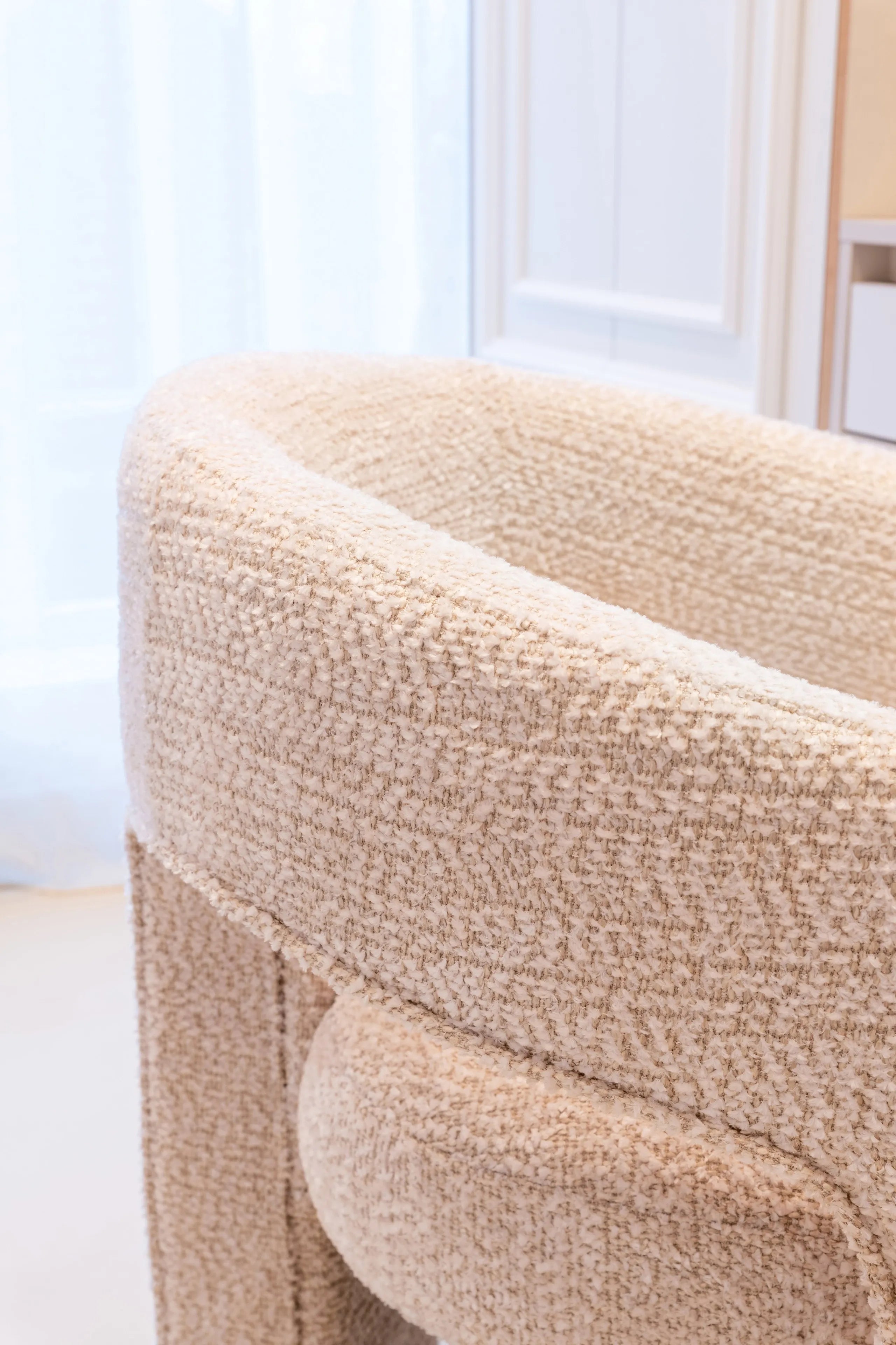 Richmond Interiors Belle Lovely Cream Boucle Tripod Chair