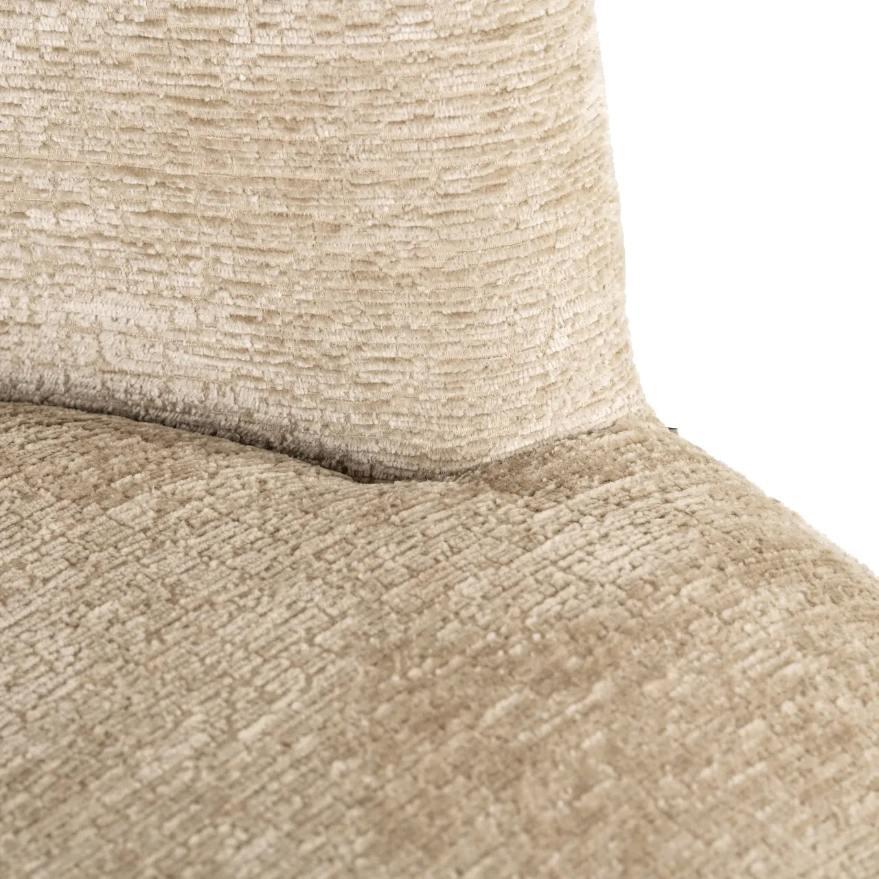 Richmond Interiors Stella Niagara Desert Taupe Chenille Rounded Back Dining Chair