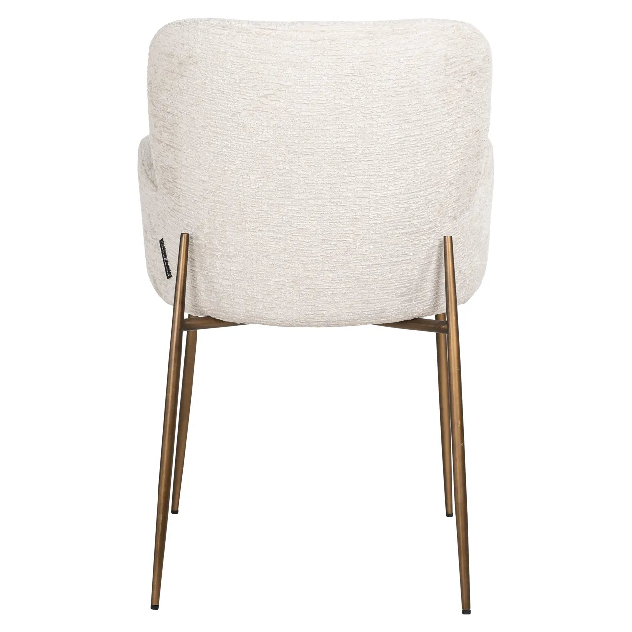 Richmond Interiors Amber Fusion Cream Chenille Dining Chair