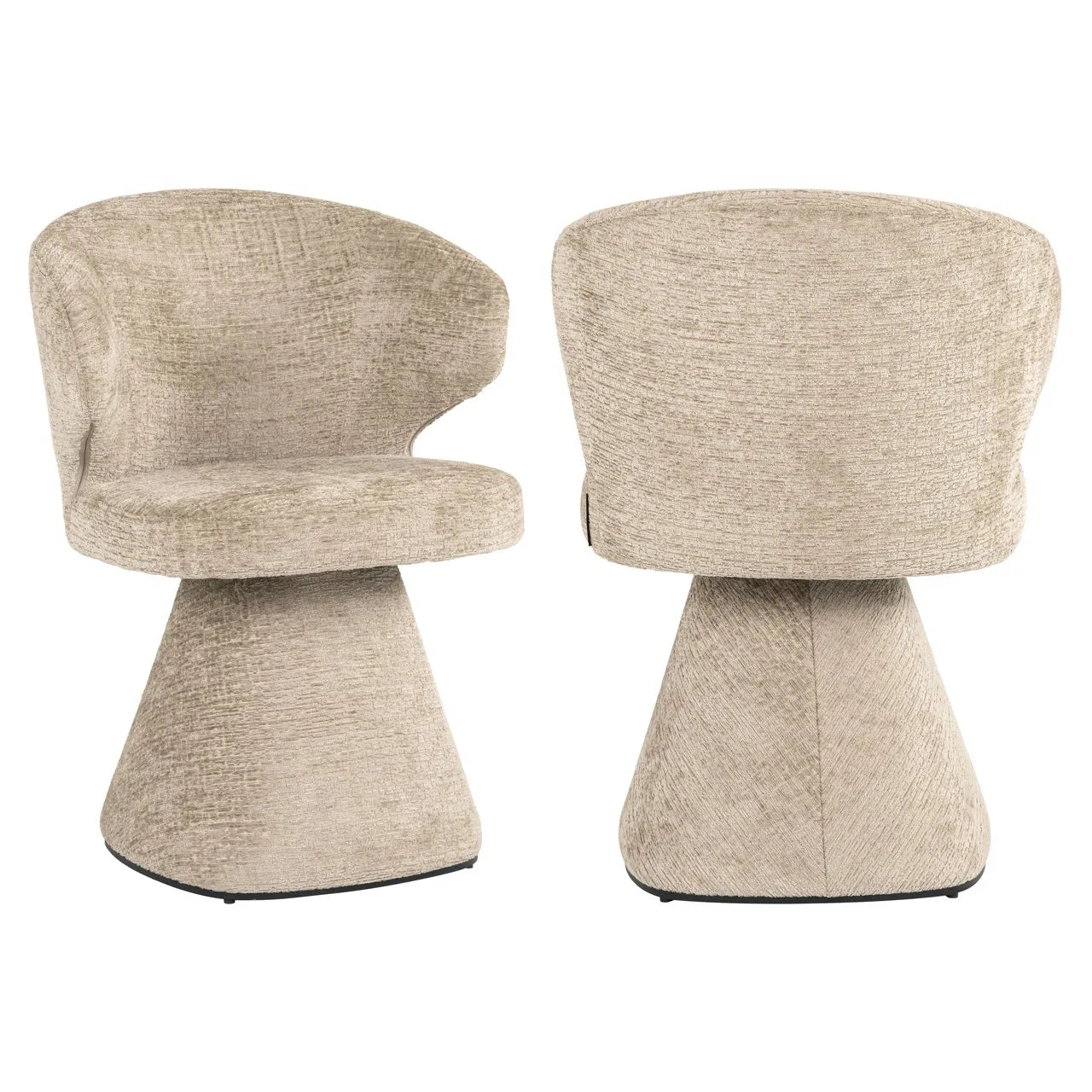 Richmond Interiors Gatsbi Desert Taupe Chenille Dining Chair