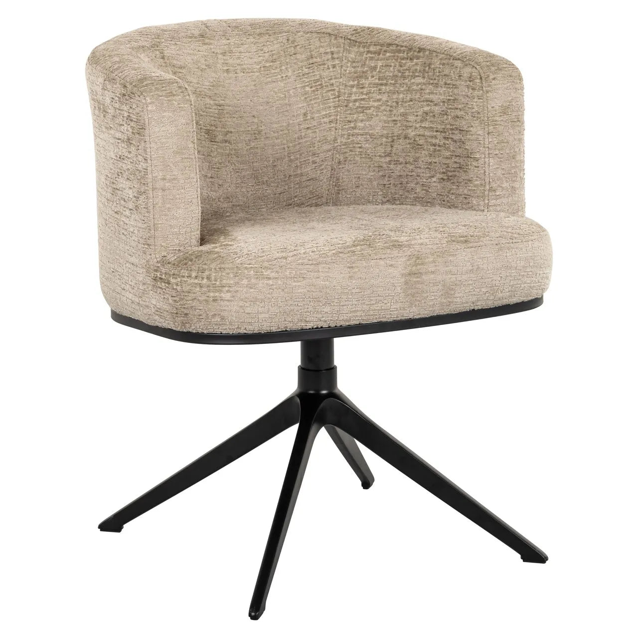 Richmond Interiors Cheyenne Desert Taupe Chenille Swivel Chair
