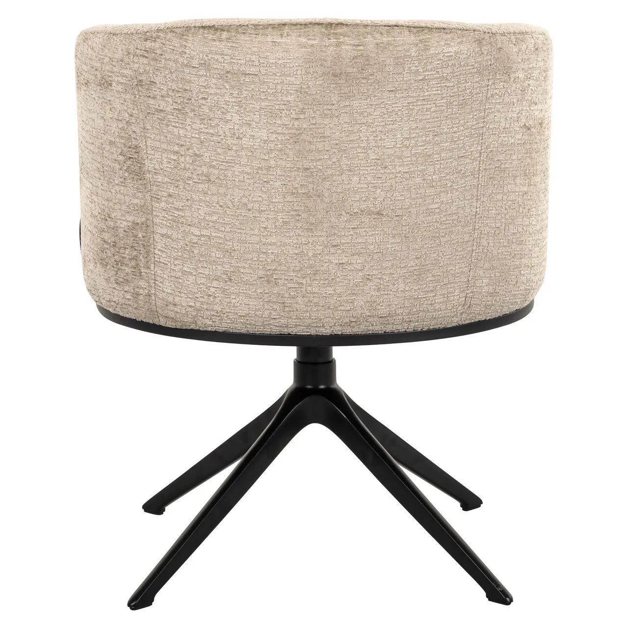 Richmond Interiors Cheyenne Desert Taupe Chenille Swivel Chair