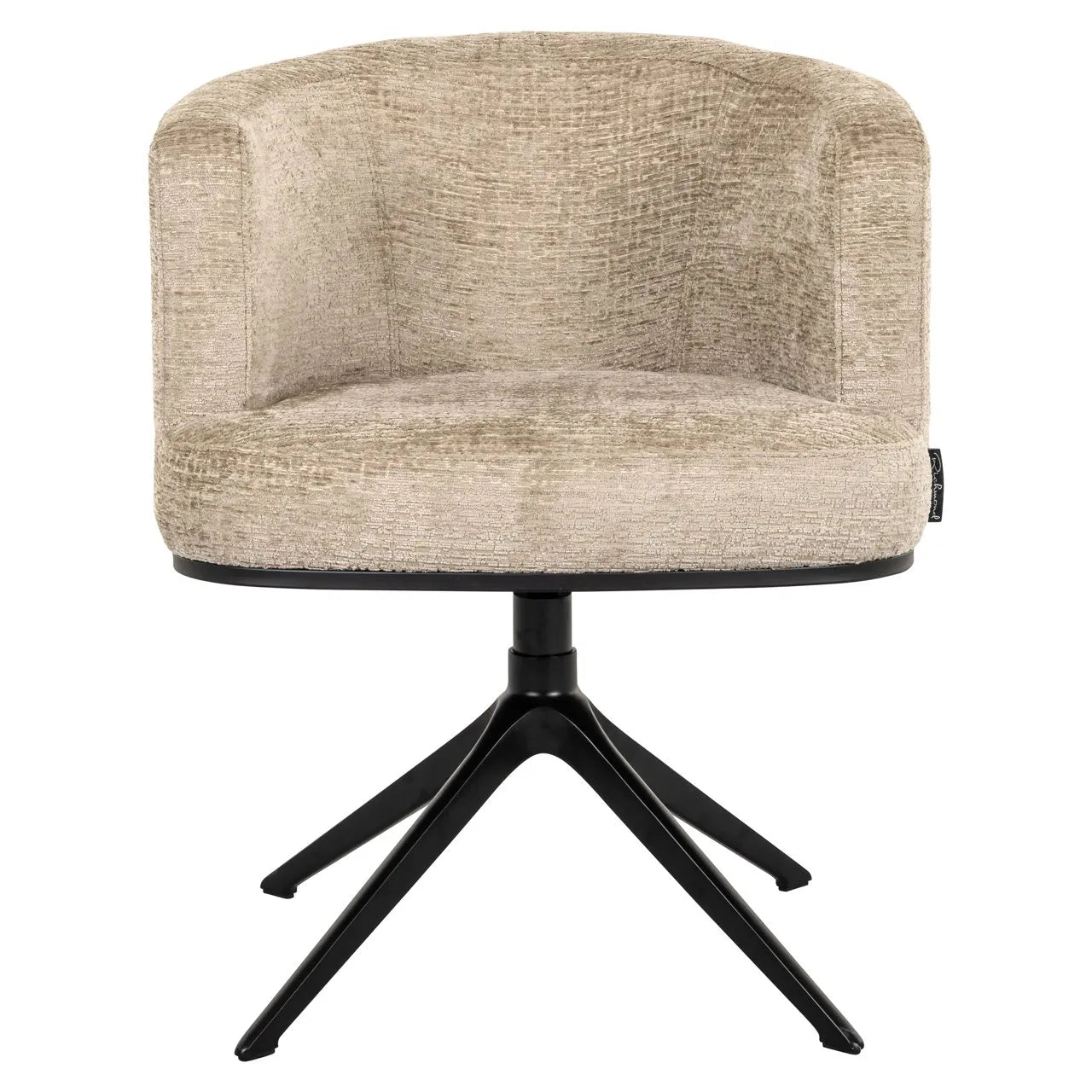 Richmond Interiors Cheyenne Desert Taupe Chenille Swivel Chair