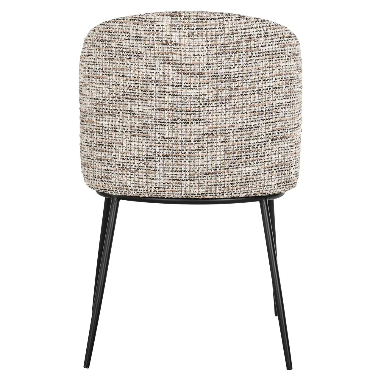 Set Of 2 Richmond Interiors Elvi Mixed Taupe Fabric Dining Chair