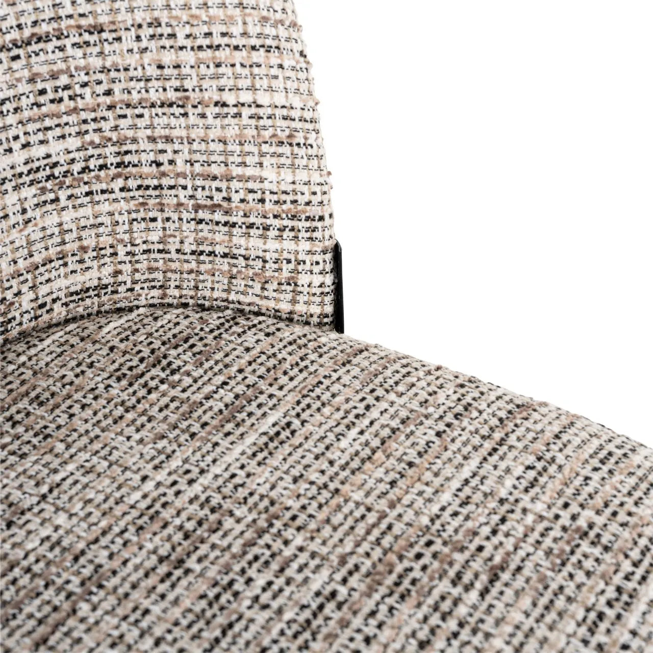 Set Of 2 Richmond Interiors Elvi Mixed Taupe Fabric Dining Chair