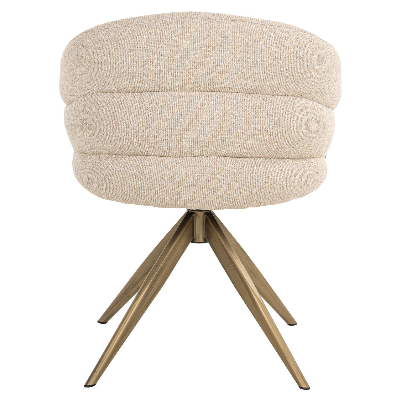 Dining chair Zendaya biscotti swivel fire retardant