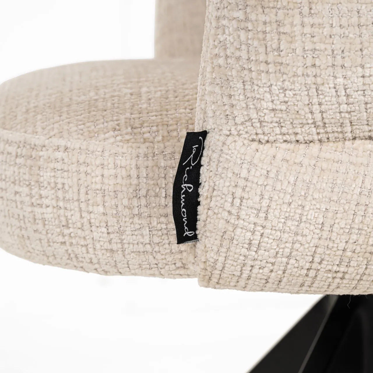 Richmond Interiors Serenity Beige Chenille Swivel Chair