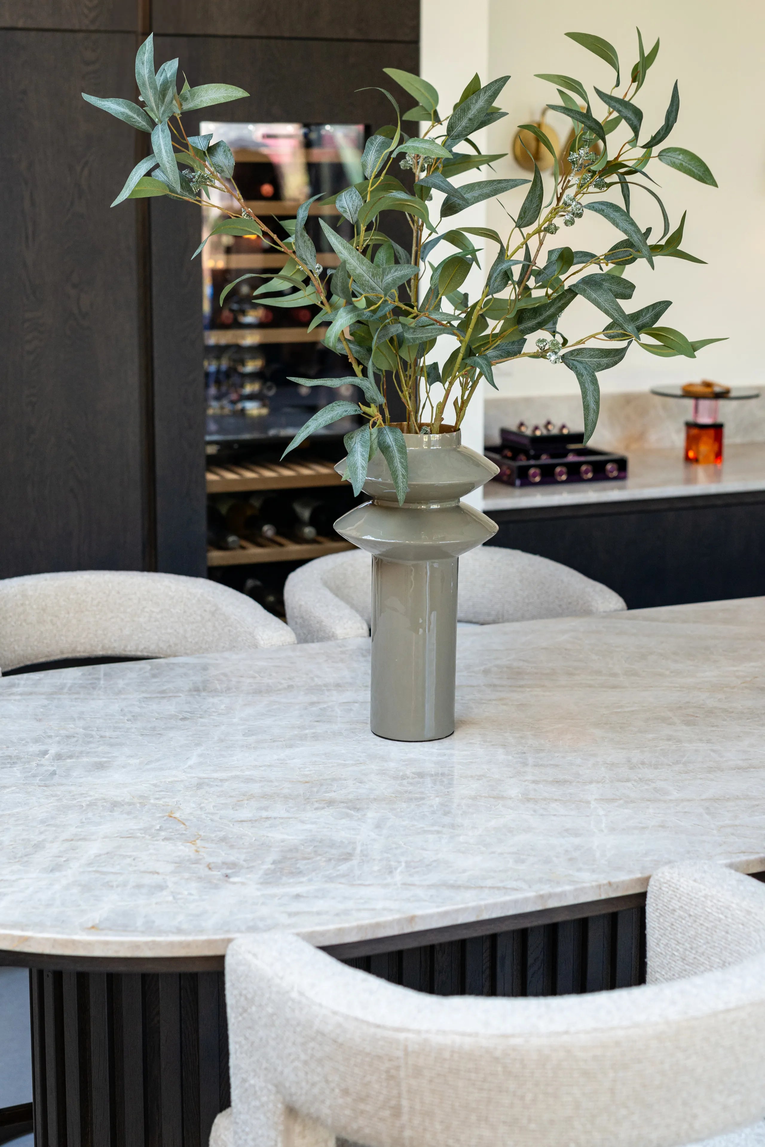 Richmond Interiors Flora Khaki Green Vase