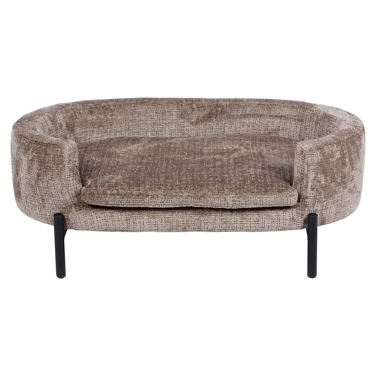 Richmond Interiors Dolly Niagara Stone Taupe Chenille Pet Bed