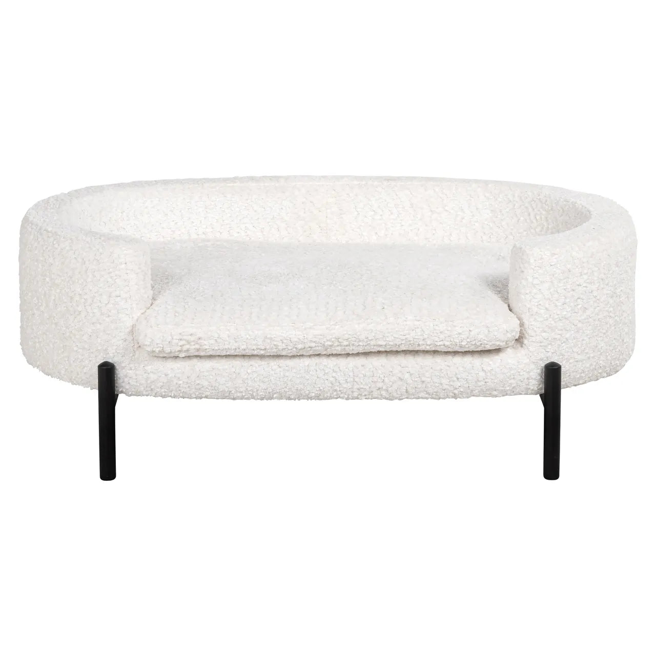 Richmond Interiors Dolly White Boucle Pet Bed