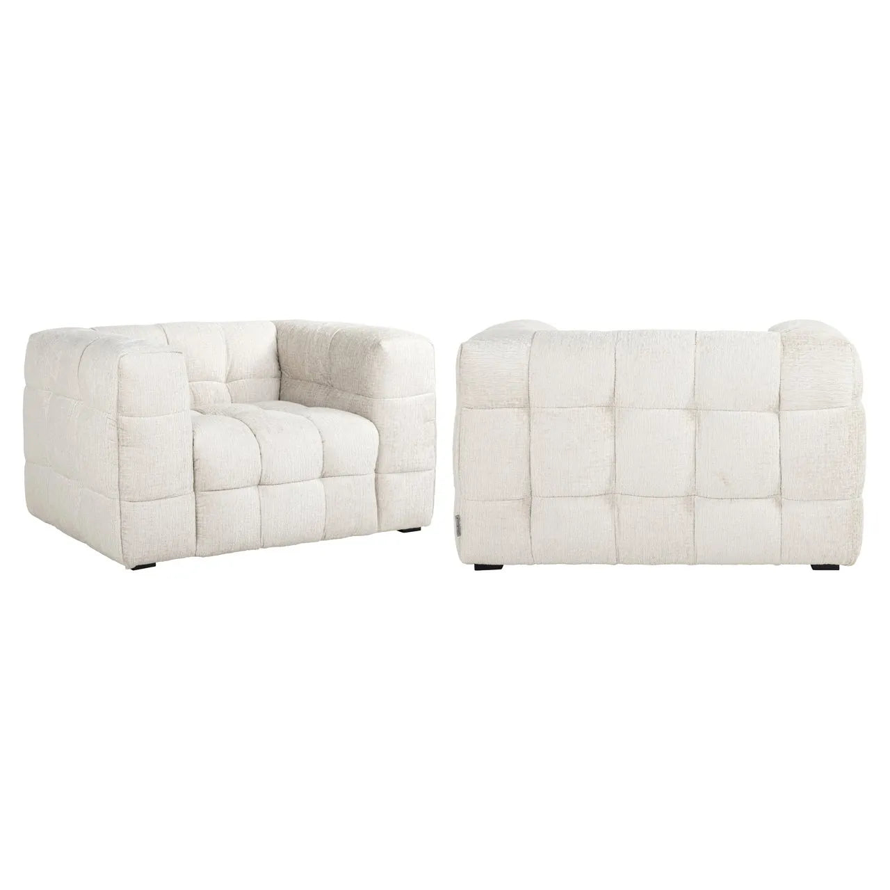 Richmond Interiors Merrol Fusion Cream Chenille Bubble Armchair