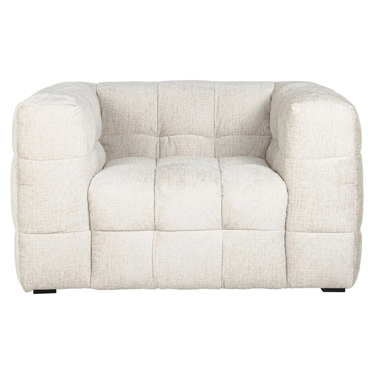 Richmond Interiors Merrol Fusion Cream Chenille Bubble Armchair
