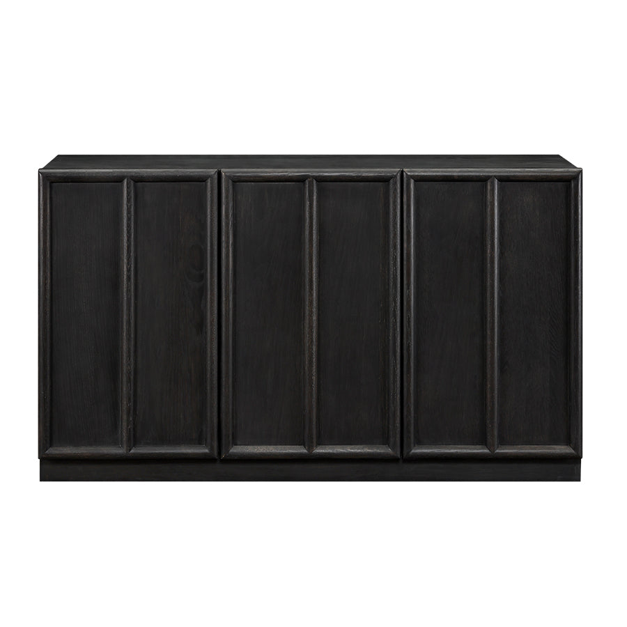 DI Designs Huddington Black Panelled Wood Sideboard