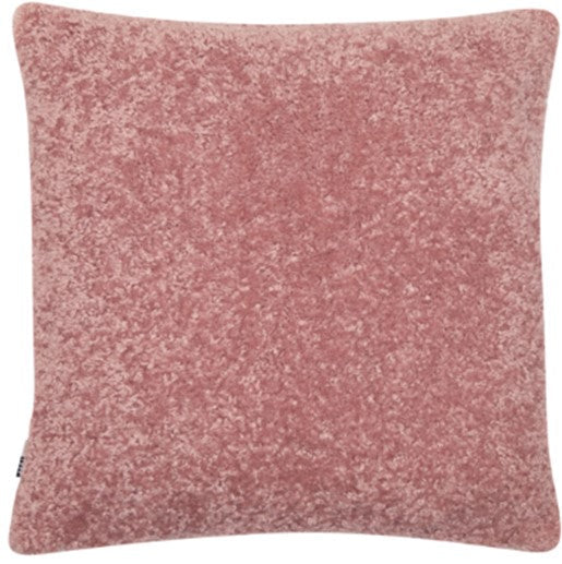 Malini Essence Textured Faux Fur Rosewood Pink Square Cushion 45x45