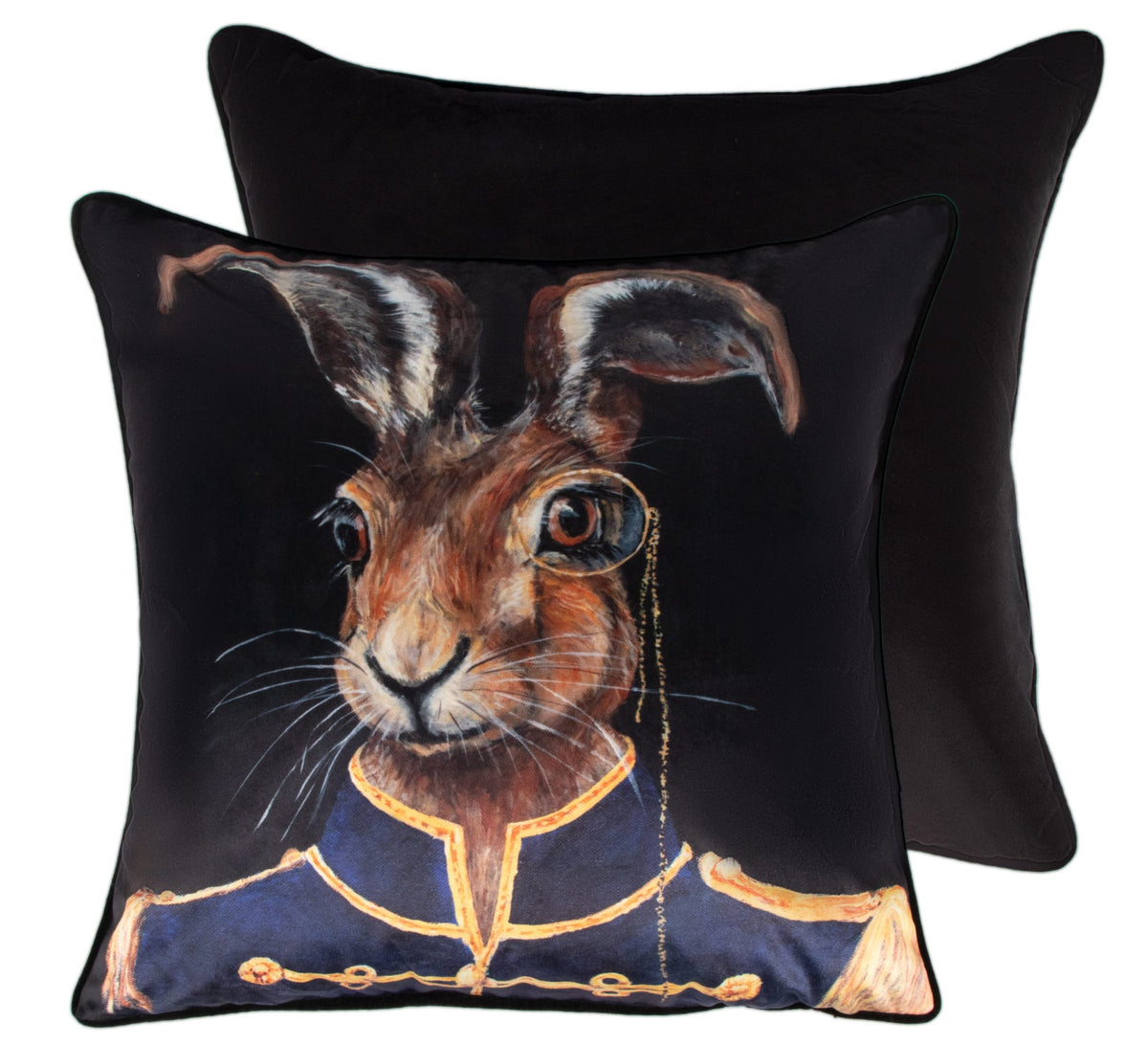 Malini Bree Hare With Eye Glass Square Cushion 45x45
