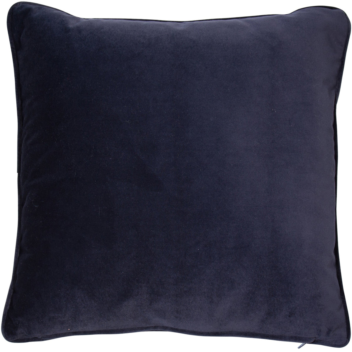 Malini Luxe Velvet Piped Navy Square Cushion 43x43