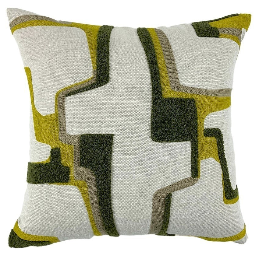 ABSTRACT EMB CUSHION 43X43