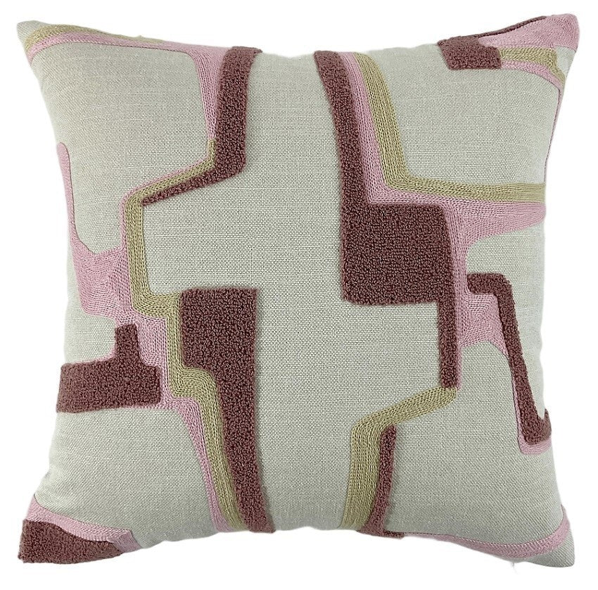 ABSTRACT EMB CUSHION 43 X 43
