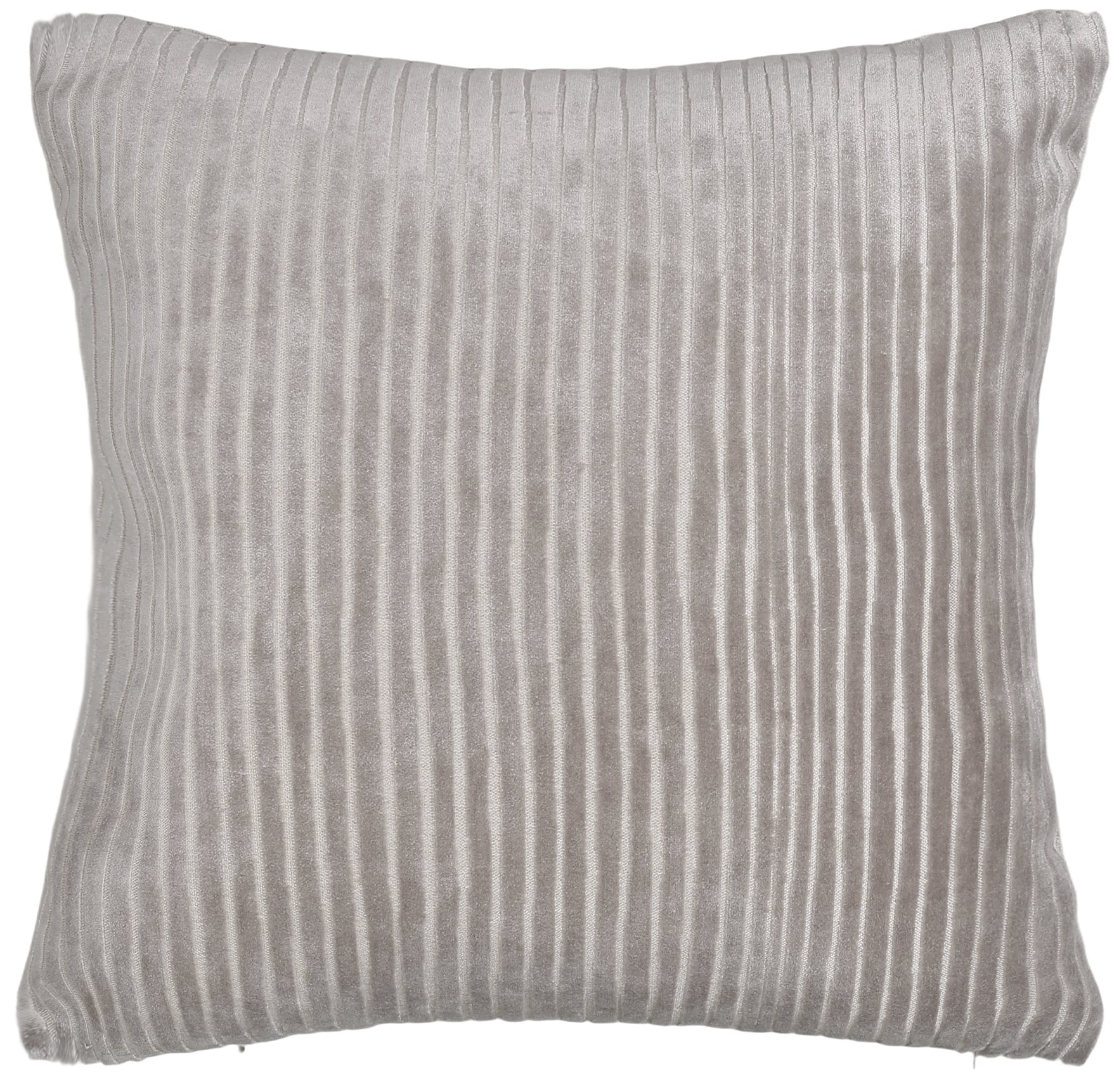 CUT VELVET STRIPES TAUPE 43 X 43