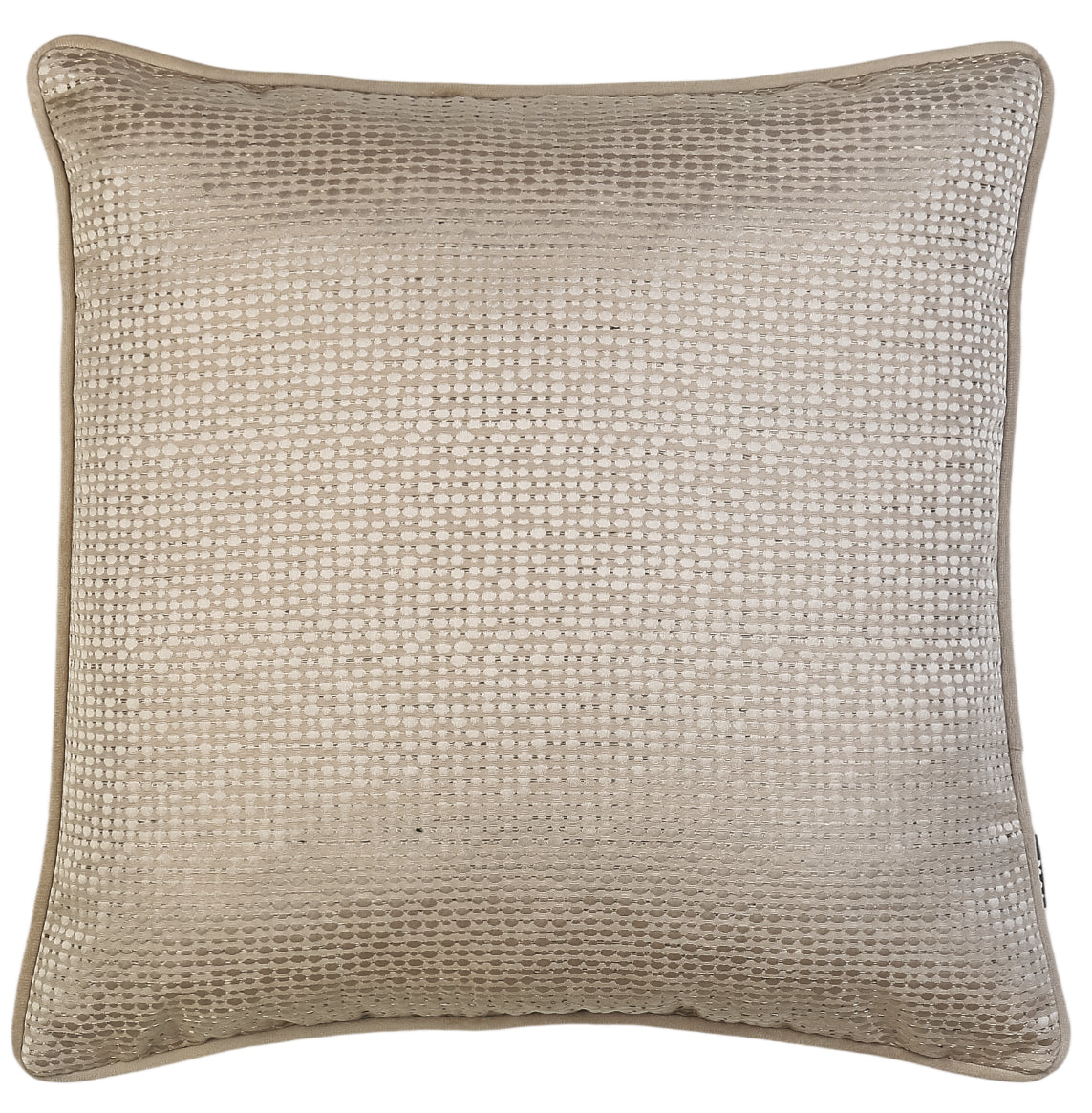 Malini Taupe Sparkle Linear Jaq Square Cushion 43x43