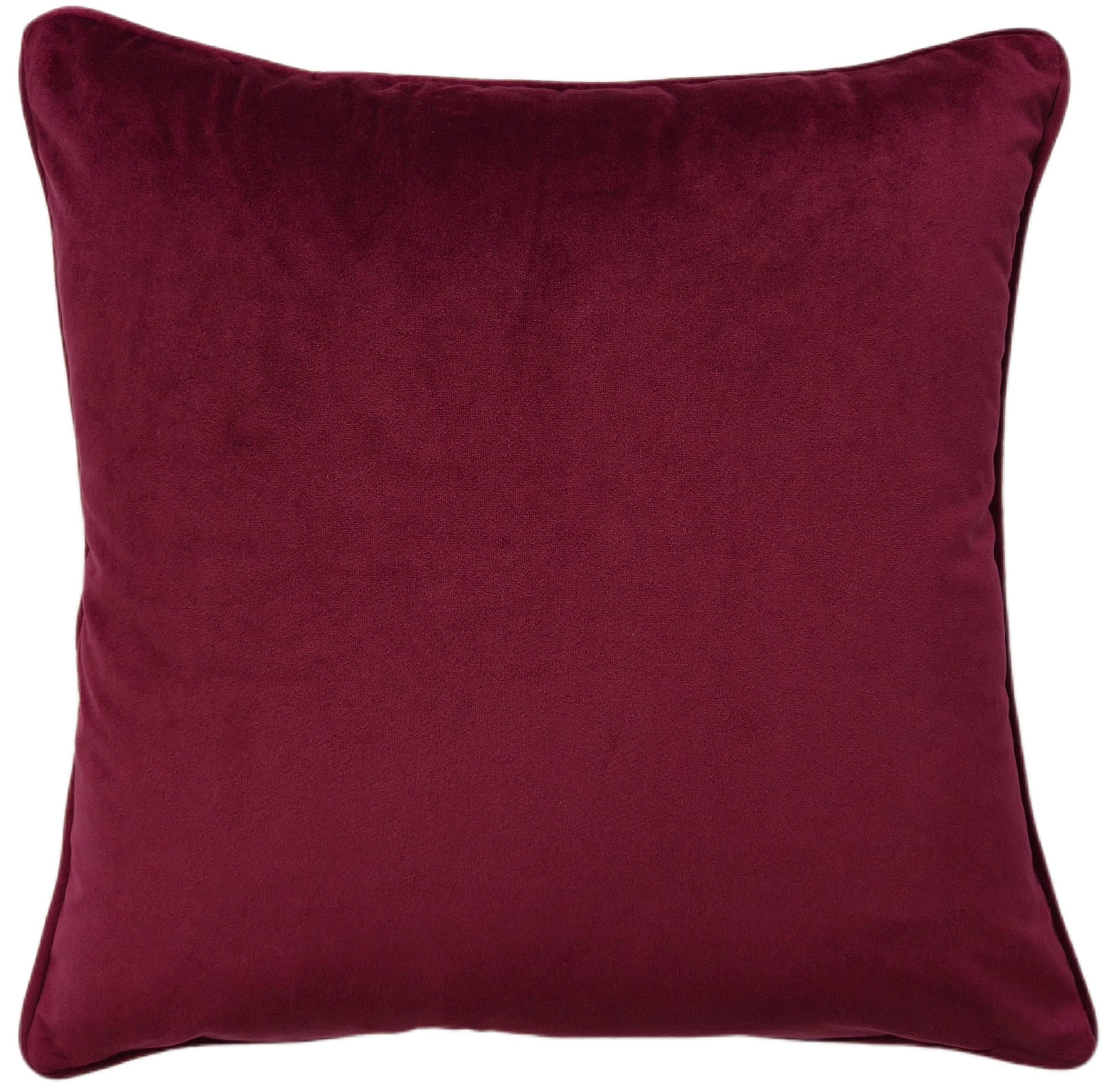 PAUL MONEYPENNY BUCKLE CUSHION WINE  45 X 45