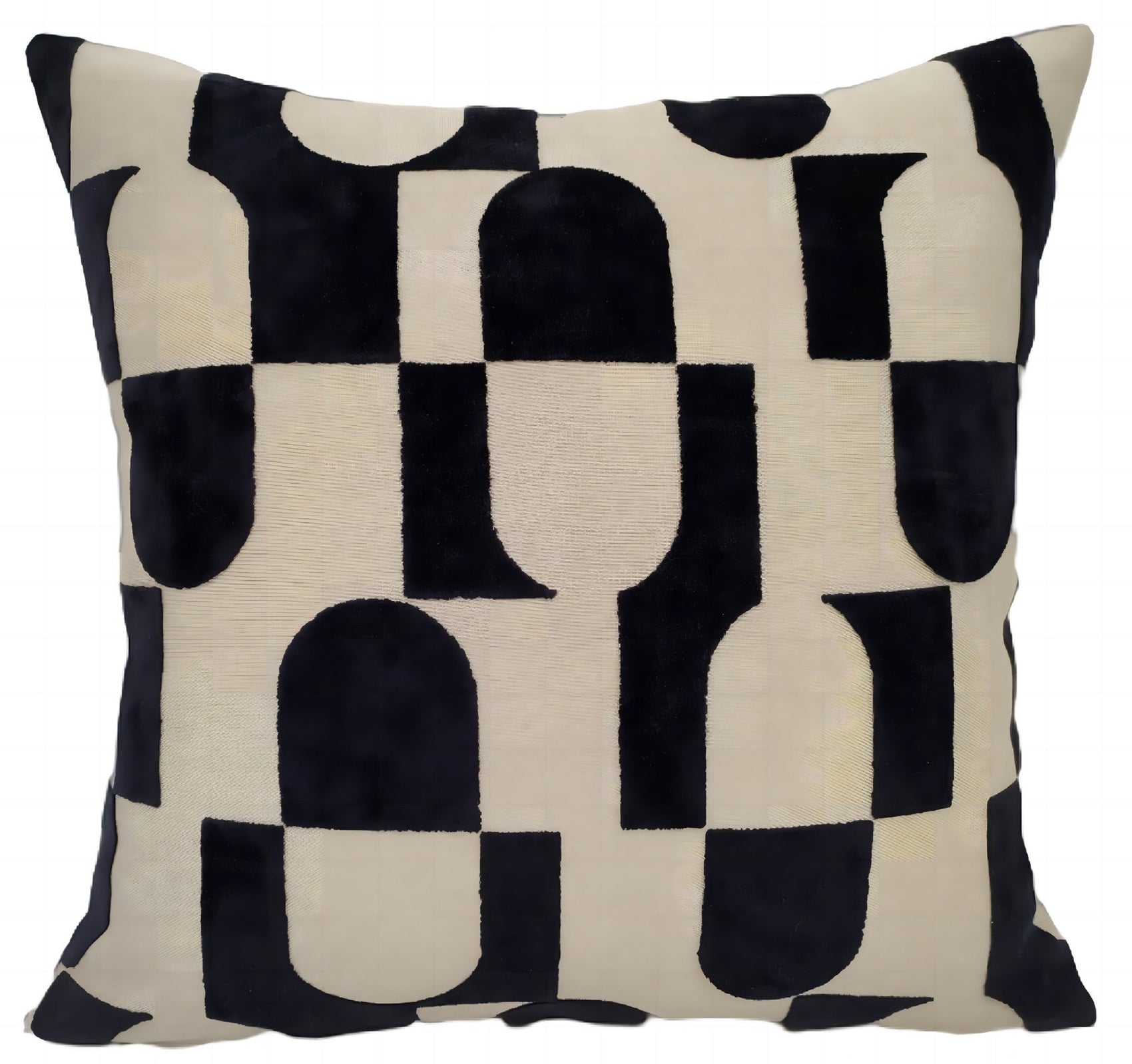Malini Paul Moneypenny Black Pill Square Cushion 43x43