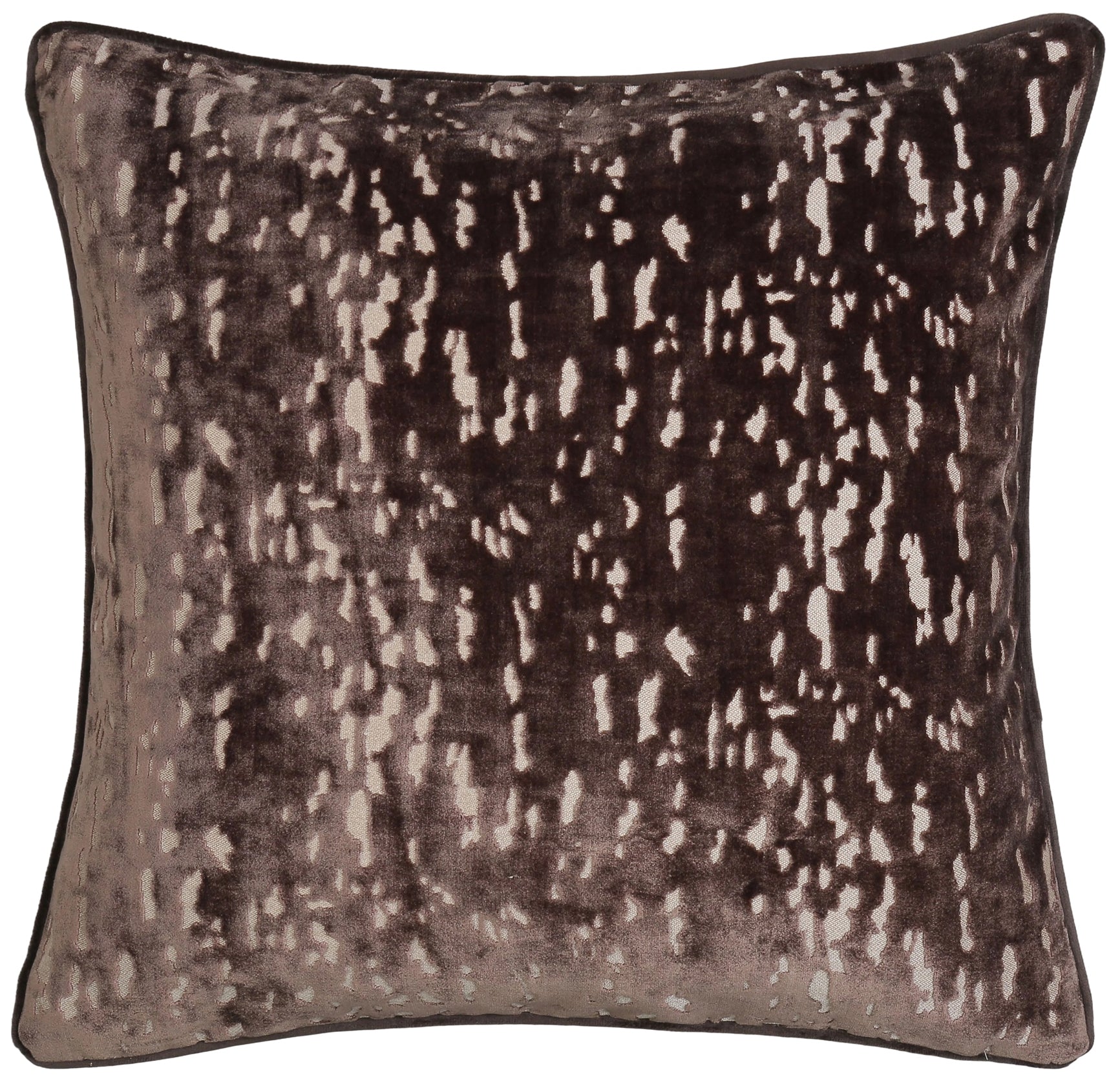 PM CUT VELVET SLASH CHOC 43 X 43