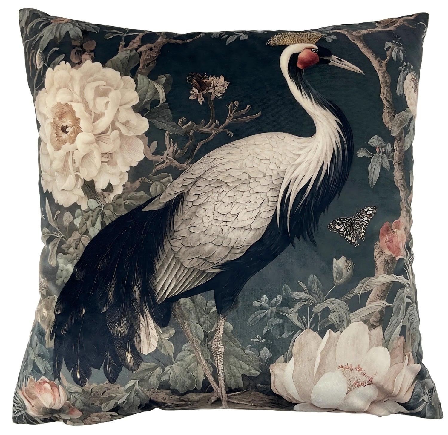 MAJESTIC CRANE PRINT WITH EMBL 45 X45