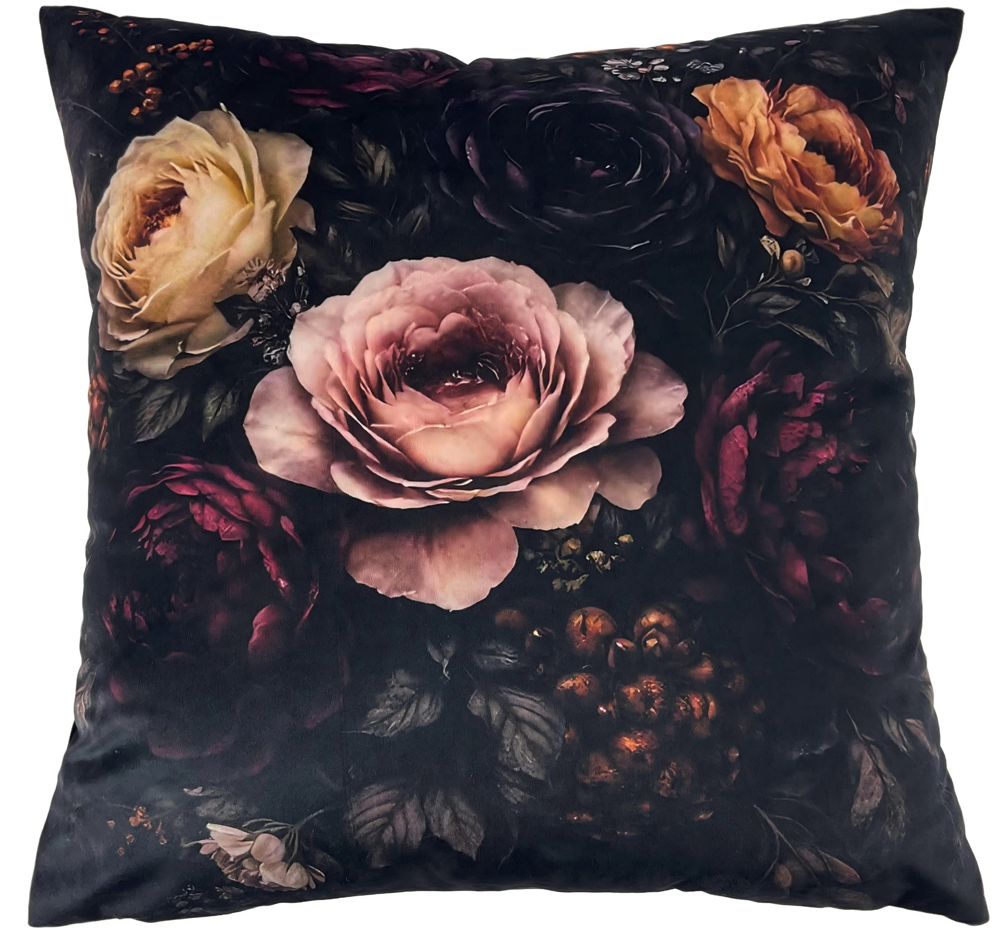 MOODY PRINT FLORAL WINE 45X45