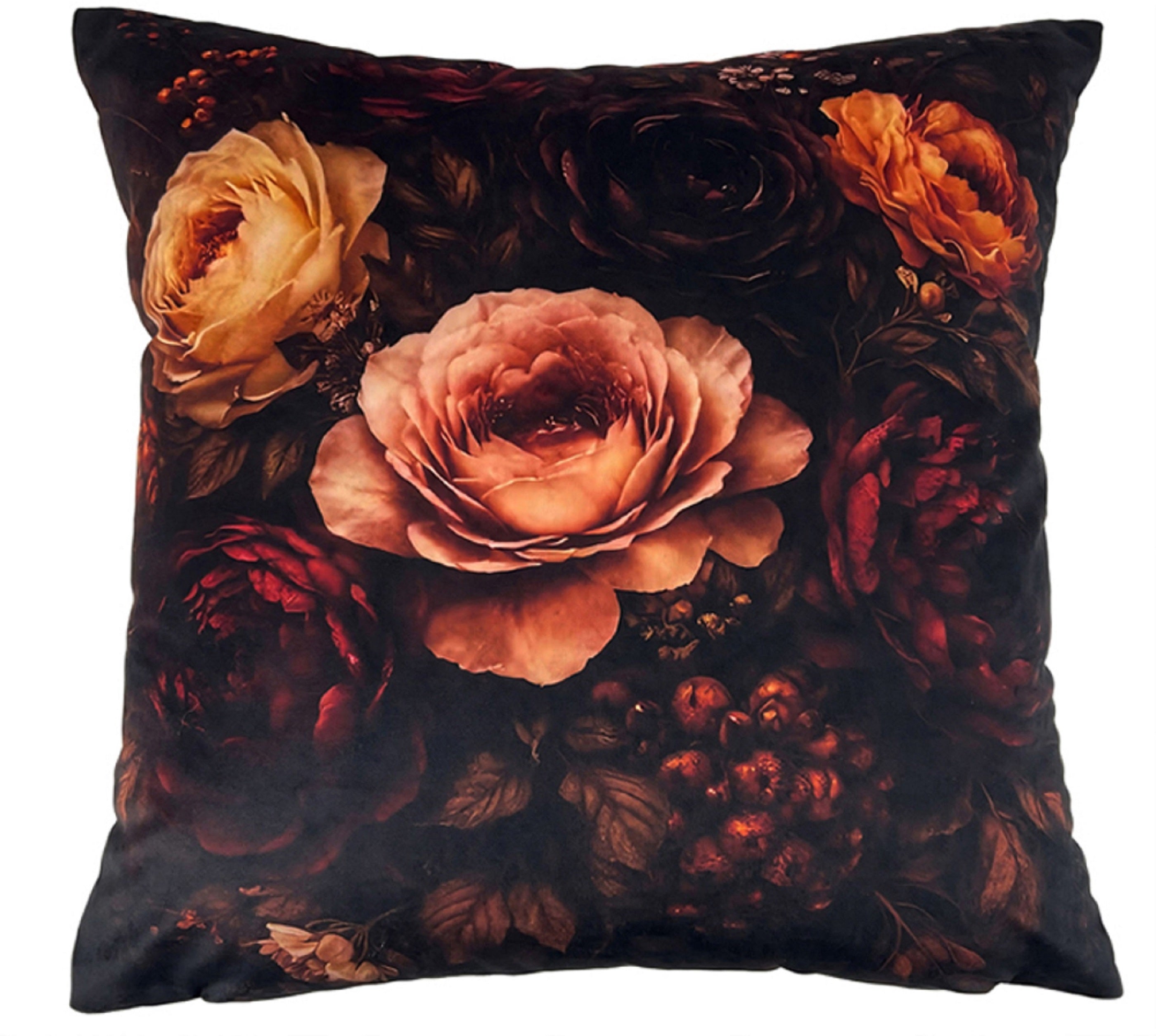 MOODY PRINT FLORAL RUST 45X45