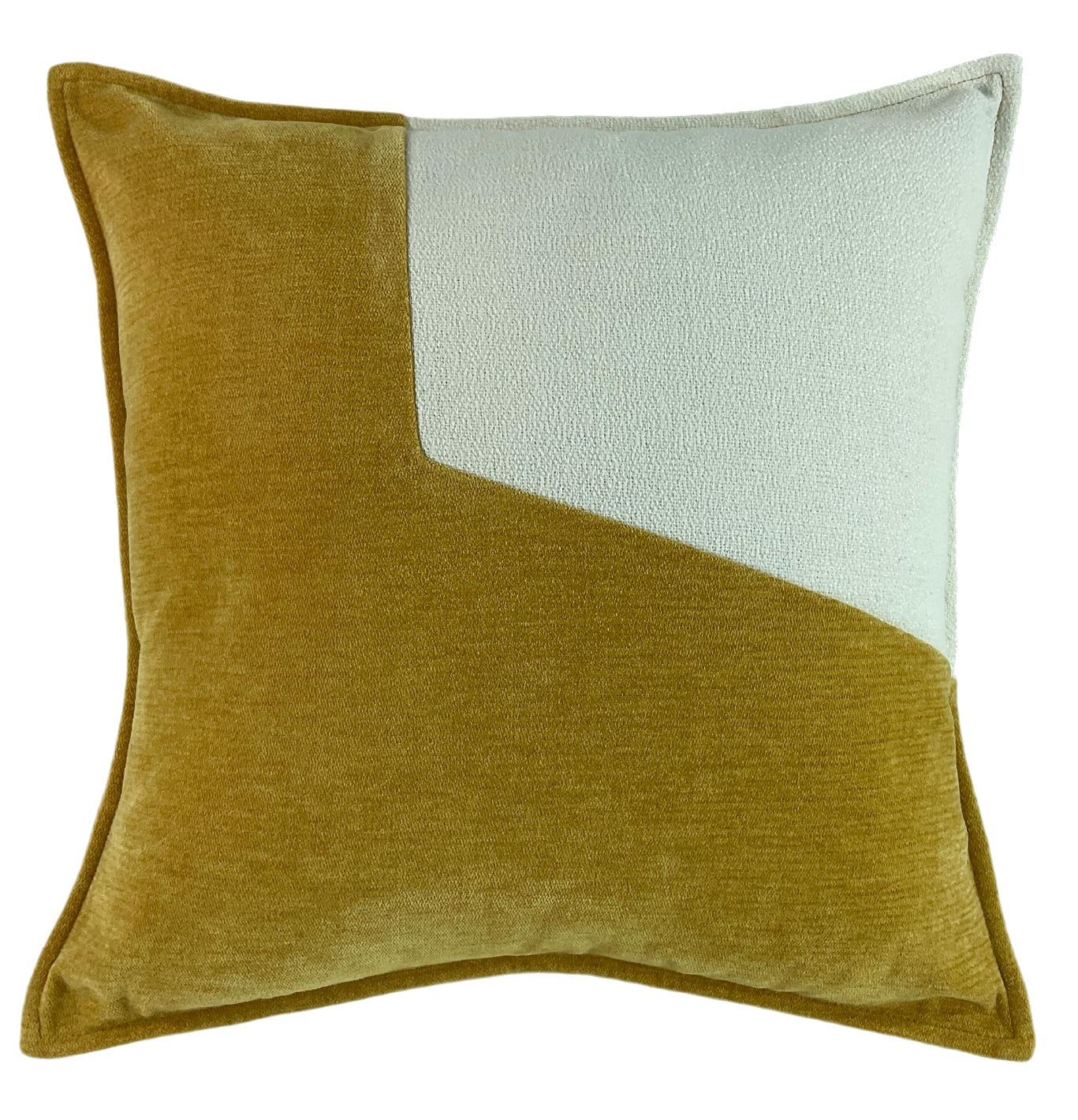 Malini An Angle Design Whiskey & Cream Square Cushion 45x45