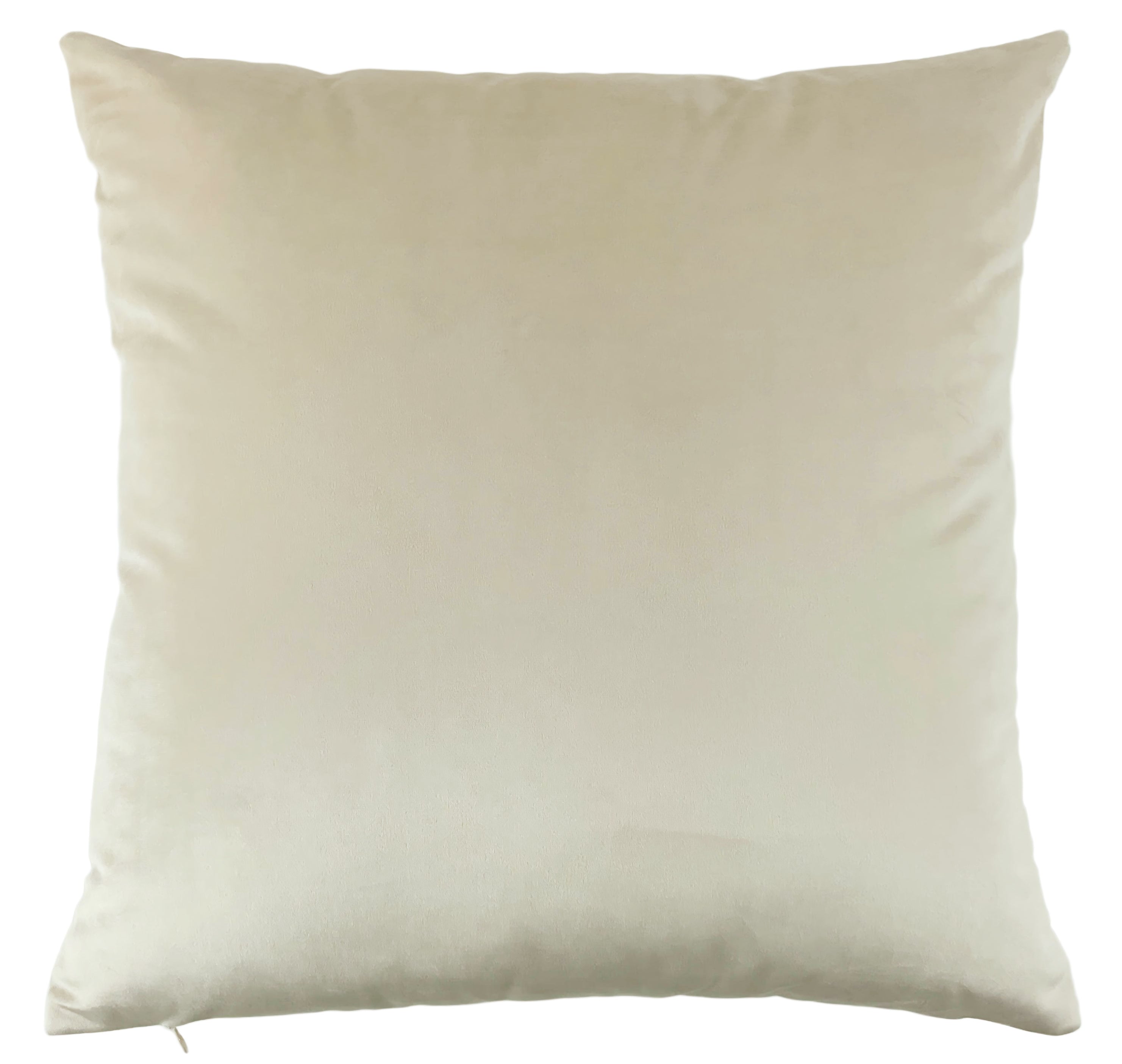 3D PRINTED AND RAISED VELVET NATURAL CUSHION 45 X 45