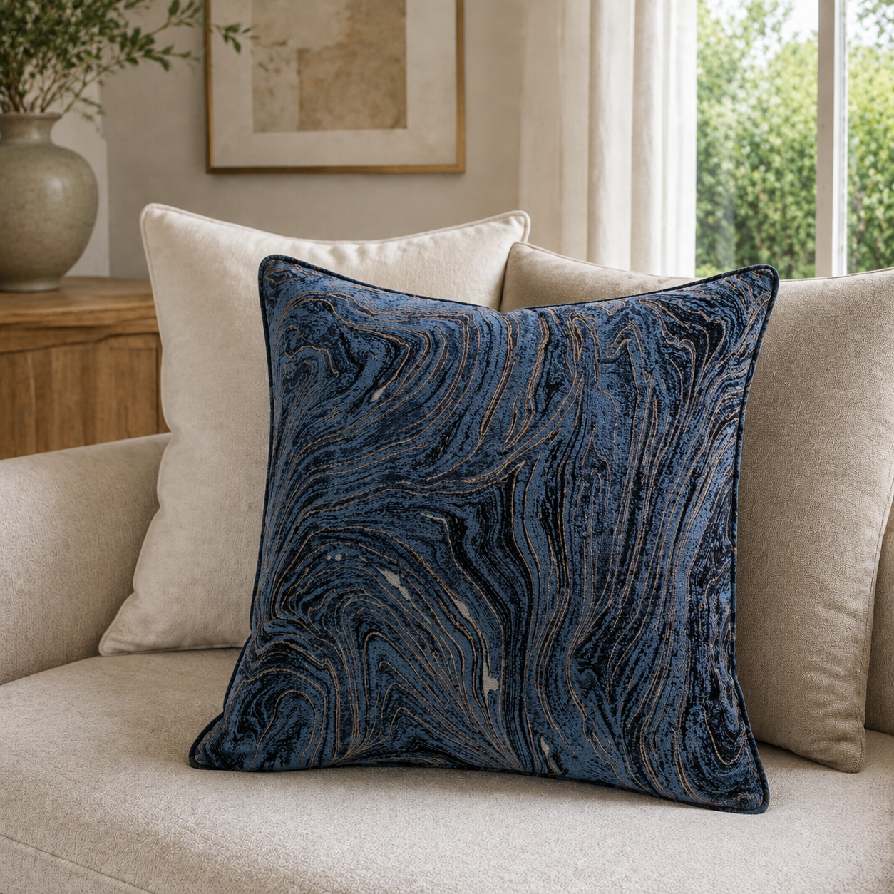 Lifestyle image of Malini Marlene cushion