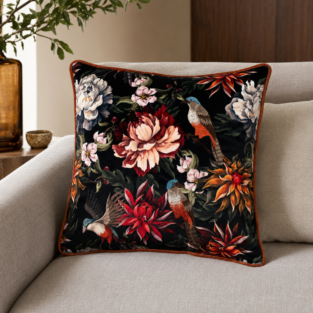Lifestyle image of Malini Maya cushion
