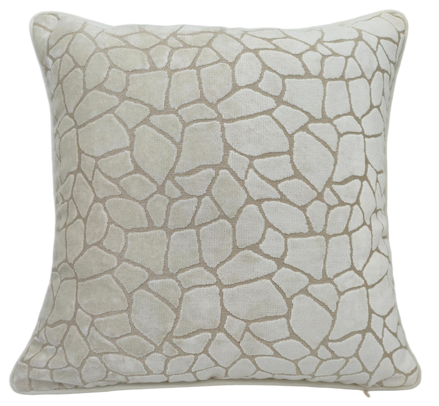 PAUL MONEYPENNY GIRAFFE CUT VELV IVORY 43 X 43