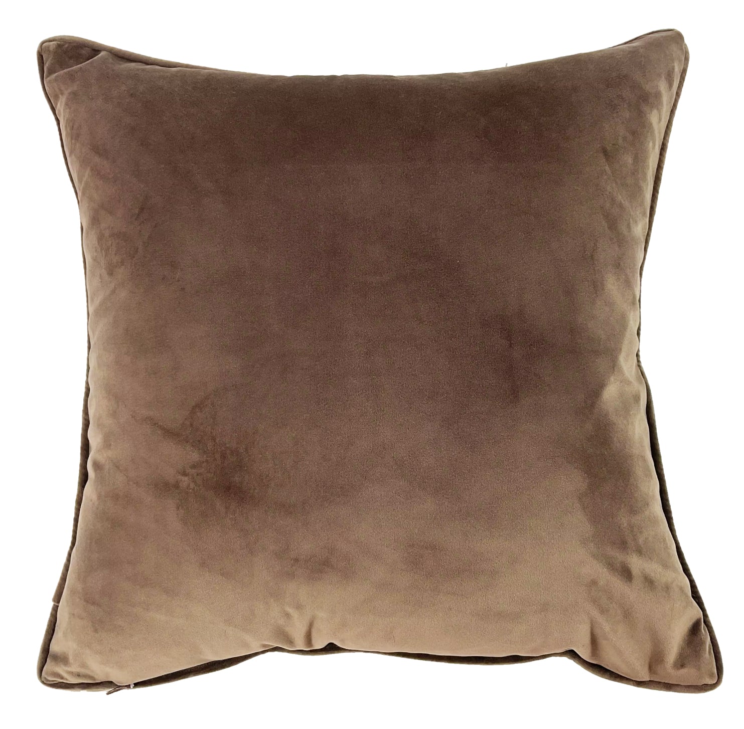 Malini Paul Moneypenny Choc/Orange Abstract Des Square Cushion 45x45