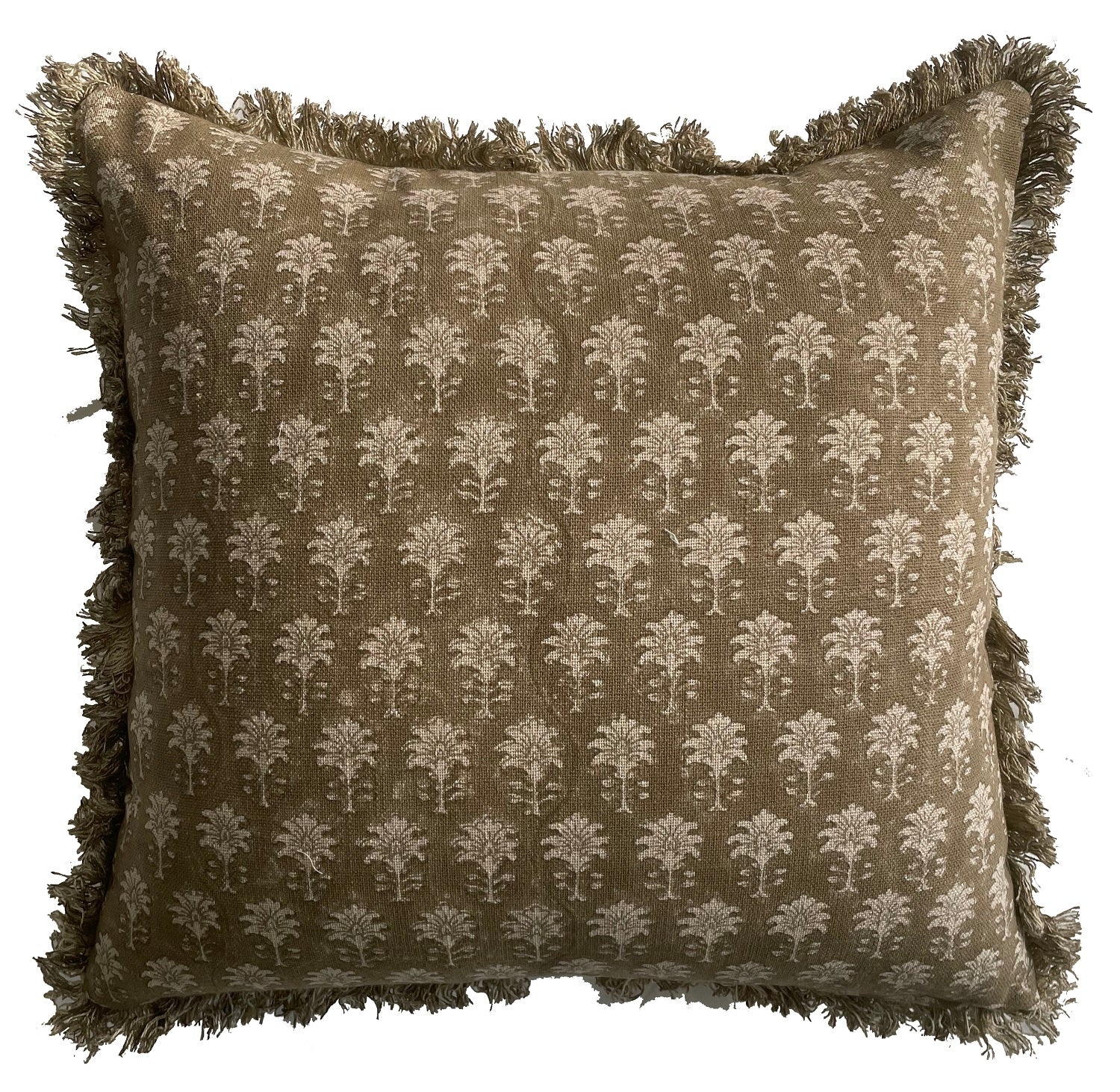 BHUTI BLOCK PRINT OLIVE45X45