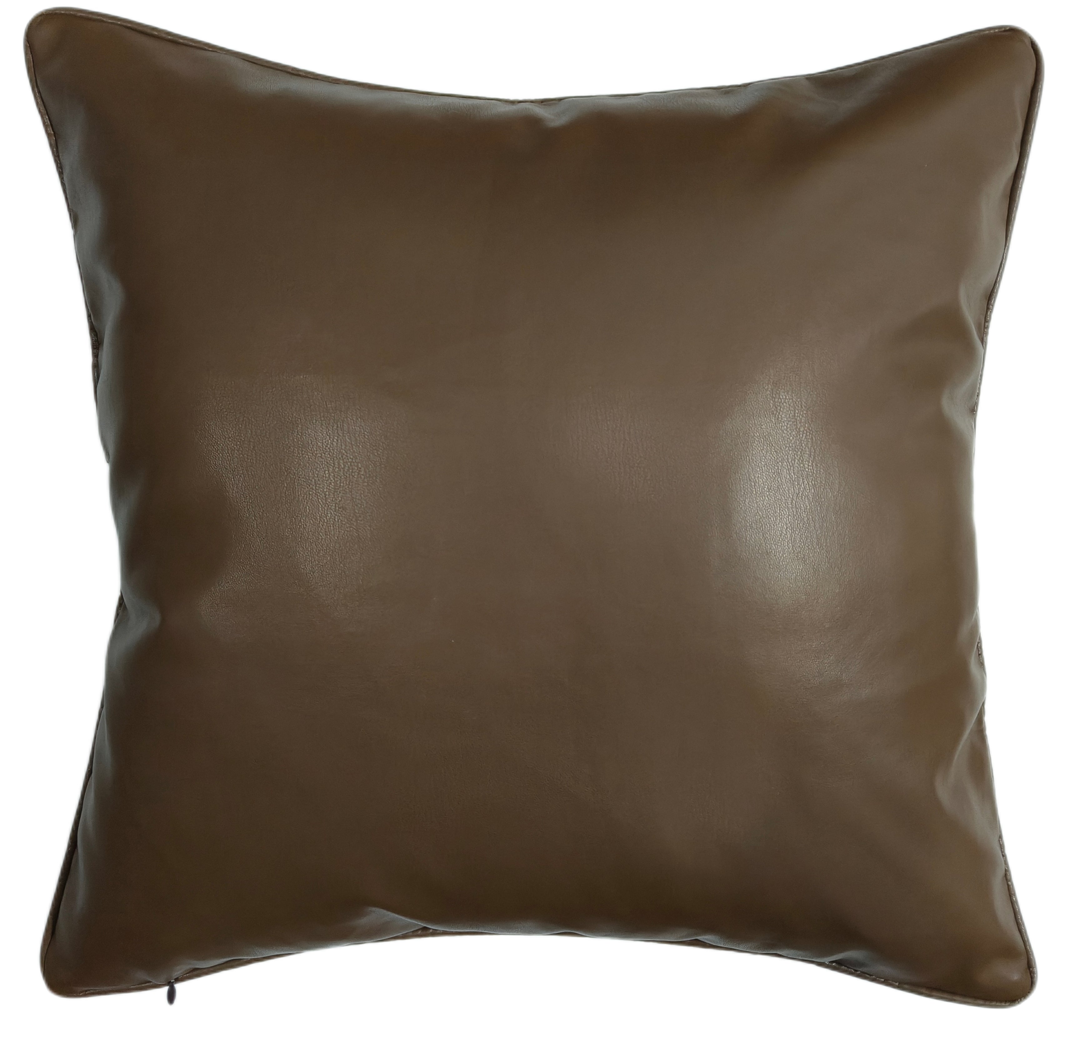 PM TWEED/ FAUX LEATHER BUTTON 45 X 45